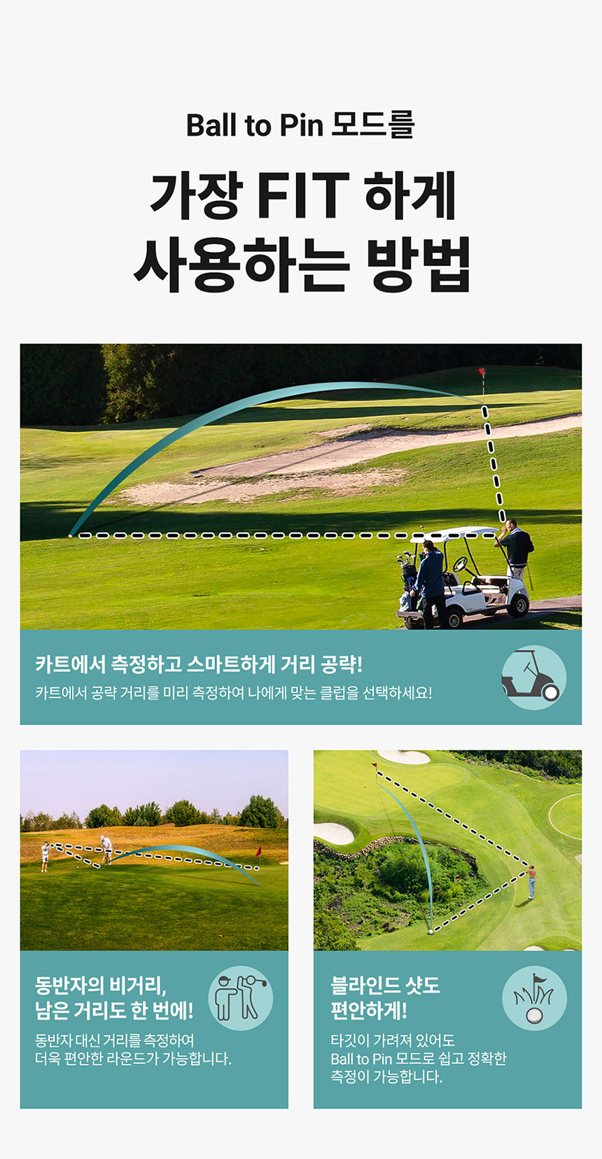 골프쇼핑은 골핑에서 [NEW 2024] 보이스캐디 정품 Laser FIT (레이저 핏) 레이저 골프거리측정기 (볼투핀 삼각